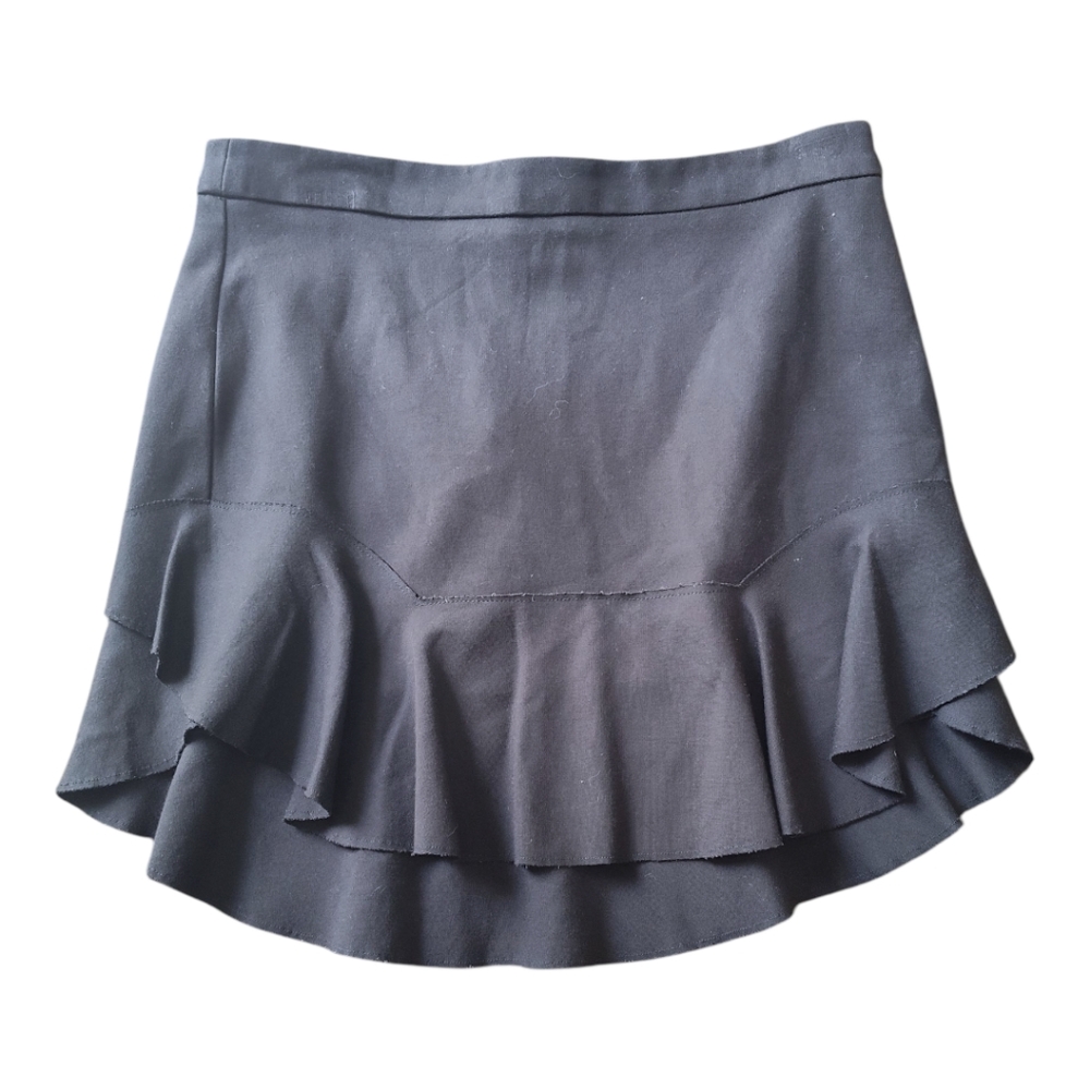 Women's Black Mini Skirt With Loose Flowy Layers( 3 For $20 Item)